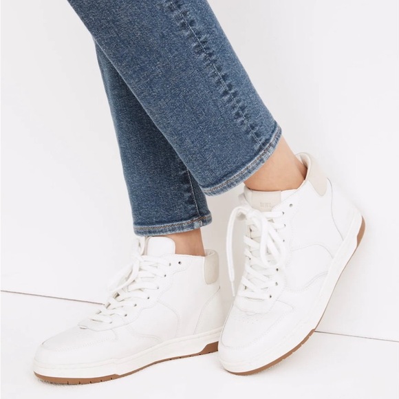 Madewell Court Hightop Sneakers in Neutral, Women’s Size 12 - Picture 2 of 12
